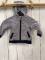 Preview: Steiff Sweatjacke Gr. 62  schwarz weiß gestreift Kapuze