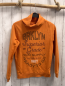 Preview: S´Oliver  Pullover  Gr. 152  orange großer Kragen Schrift 