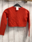 Preview: Okaidi  Strickjacke  Gr. 128  orange mit goldenen Knöpfen 