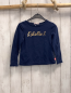 Preview: Billieblush  Langarmshirt  Gr. 104  blau goldene glänzende Schrift 
