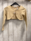 Preview: H&M  Strickjacke  Gr. 110/116  beige goldene Glitzerpunkte 