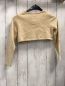 Preview: H&M  Strickjacke  Gr. 110/116  beige goldene Glitzerpunkte 