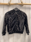 Preview: H&M Pailettenjacke Gr. 128  schwarz