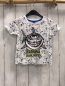 Preview: Dopodopo T-Shirt  Gr. 98  weiß bunte Punkte Pailettenhai 