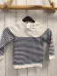 Preview: Obiaibi Pullover  Gr. 86  weiß blaue Streifen Strick 