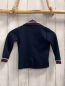Preview: Pre Natal  Sweatjacke  Gr. 98  blau + Polokragen mit rot weißem Streifenbund 