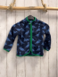 Preview:   Fleecejacke  Gr. 86  grau hellblaue Dinos grüner Bund 