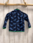 Preview:   Fleecejacke  Gr. 86  grau hellblaue Dinos grüner Bund 