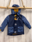 Preview:   Regenjacke  Gr. 86  blau + hellblaue Streifen mais Fleecefutter 
