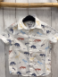 Preview:  Sommerhemd Gr. 98  weiß bunte Dinosskelette