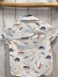 Preview:  Sommerhemd Gr. 98  weiß bunte Dinosskelette