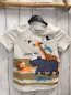 Preview:  T-Shirt Gr. 122  grau meliert Nashorn und andere Tiere