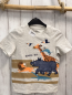 Preview:  T-Shirt Gr. 134  grau meliert Nashorn und andere Tiere