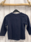 Preview: Pullover Gr. 116  blau Struktur grauer Bund