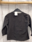 Preview: zara Langarmshirt Gr. 98  grau weiß ocker Schrift