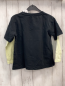 Preview: reserved Langarmshirt Gr. 116  schwarz hellgelbe Ärmel
