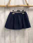Preview: H&M  Rock Gr. 122  blau Lochstickerei 