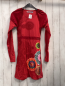 Preview: Desigual  Kleid  Gr. 158/164  rot bunte Kreise mit Blumen und Pailetten 