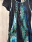 Preview: Desigual  Kleid  Gr. 158/164  schwarz petrol oliv bunter Druck mit Blättern 