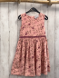 Preview: Happy Girls  Kleid  Gr. 122  rosa Kord  pflaume altrosa Blumen Pailetten im Gürtelbereich 