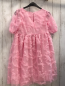 Preview: H&M Kleid Gr. 134  pink Tüllüberkleid Rosen