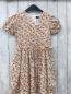 Preview: Sergent Major  Kleid  Gr. 134  weiß orange gelb altrosa Blumen hellblaue Blätter 
