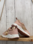 Preview: Frboo  Schuhe  Gr. 28  rosa mit goldenen glänzenden Applikationen weiße Sohle 