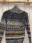 Preview:   Strickjacke  Gr. 116  hellgrau schwarz weiß ocker Streifen+ Muster 