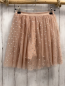 Preview: Zara  Rock  Gr. 152  beige Tüllrock mit silber Glitzerpunkten 
