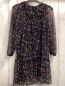 Preview: Zara  Kleid  Gr. 152  schwarz crincled bunte Blumen 