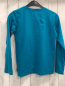Preview: Jako-o  Langarmshirt Gr. 152  türkis rundes Pailettenbild mit Auto 
