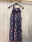 Preview: Sergent Major Maxikleid Gr. 128  blau bunte Blumen