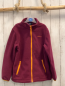 Preview: Jako-o  Fleecejacke  Gr. 134  aubergine orange Reißverschlüsse 
