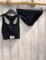 Preview: 2tlg Adidas  Bikini  Gr. 158/164  schwarz weiße Streifen