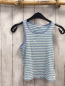 Preview: Tom Tailor Top Gr. 158/164  mint flieder weiße Streifen Rippen 