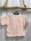 Preview: Zara  T-Shirt  Gr. 110  rosa pink Schrift + pink weiß karierte Schleife 