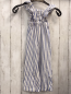Preview: Zara  Jumpsuit Gr. 98  weiß blaue Streifen Rüschenträger 