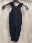 Preview: zara Latzhose Gr. 80  dunkelgrau Struktur
