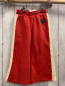 Preview: Mini Rodini Jogginghose Gr. 104  rot beige Seitenstreifen 
