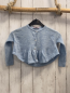Preview: Monnalisa Strickjacke Gr. 80  hellblau Hase auf der Rückseite