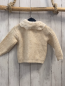 Preview: zara Strickjacke Gr. 80  beige abtrennbarer Lochmusterkragen