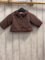 Preview: zara Jacke Gr. 68  braun Häkelkragen