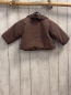 Preview: zara Jacke Gr. 68  braun Häkelkragen