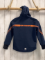 Preview: S´Oiver  Softshelljacke  Gr. 116  blau hellblaue Rieißverschlüss + hellblaues Futter orange schrft 
