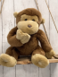 Preview:  Plüschspielzeug dunkelbraun hellbrauner Affe
