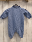 Preview: Ralph Lauren  Overall Gr. 62  helllau Polokragen blauer Druck + Streifenbund 