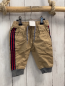 Preview: GAP Hose  Gr. 62  hellbraun + blau roter Seitenstreifen grauer Saum 