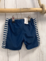 Preview: Playshoes Badeshorts Gr. 110  blau weiße Streifen an der Seite roter Anker