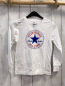 Preview: Converse Langarmshirt Gr. 116  weiß blau rot Logo