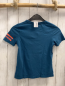 Preview:   T-Shirt  Gr. 122  petrol Bild mit Skater rote Schrift 